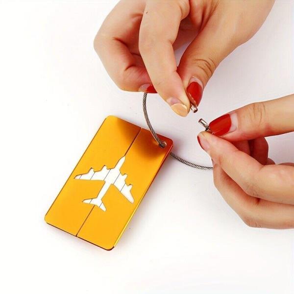 Aluminium Travel Suitcase Name Card Address Bag Tag