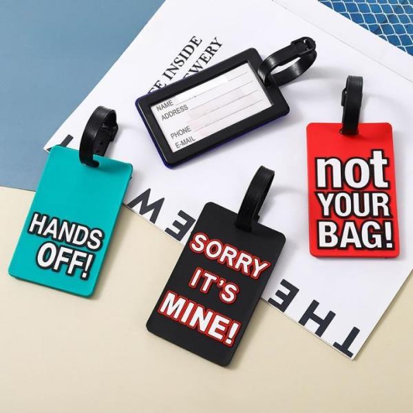 Cartoon Waterproof PVC Travel Name Luggage Bag Tag