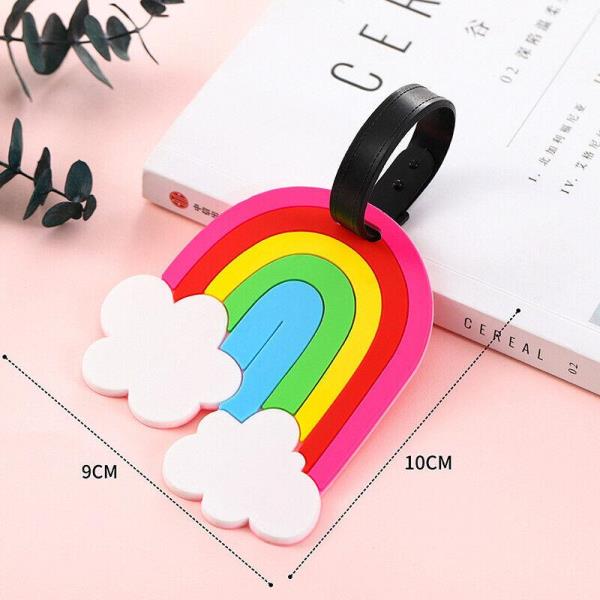 Cartoon Waterproof PVC Travel Name Luggage Bag Tag