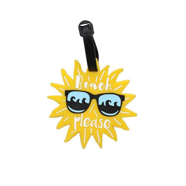 Cartoon Waterproof PVC Travel Name Luggage Bag Tag