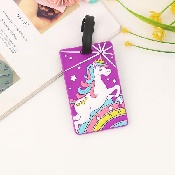 Cartoon Waterproof PVC Travel Name Luggage Bag Tag