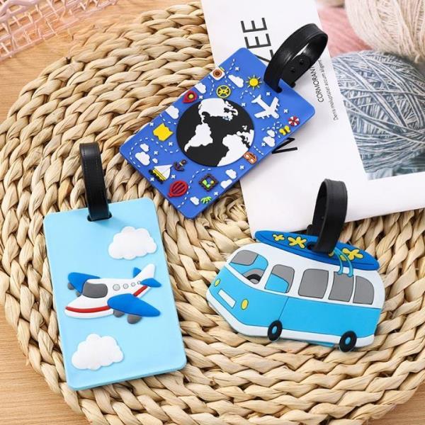 Cartoon Waterproof PVC Travel Name Luggage Bag Tag