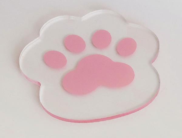 Flower Paw Heat Resistant Acrylic Coaster