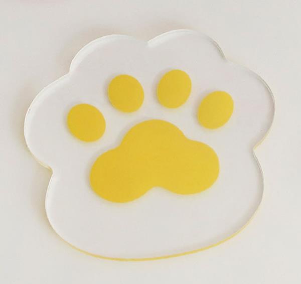 Flower Paw Heat Resistant Acrylic Coaster