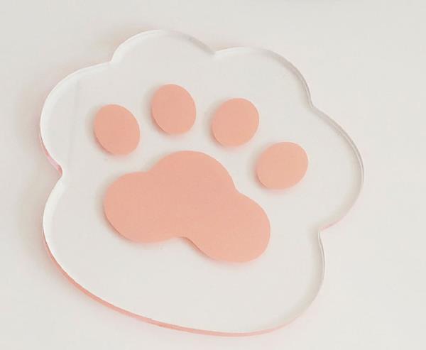 Flower Paw Heat Resistant Acrylic Coaster