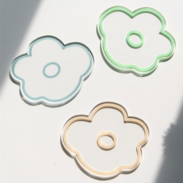 Flower Paw Heat Resistant Acrylic Coaster