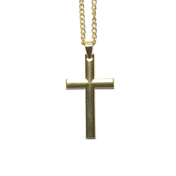 Simple Minimalist Stainless Steel Cross Pendant Necklace