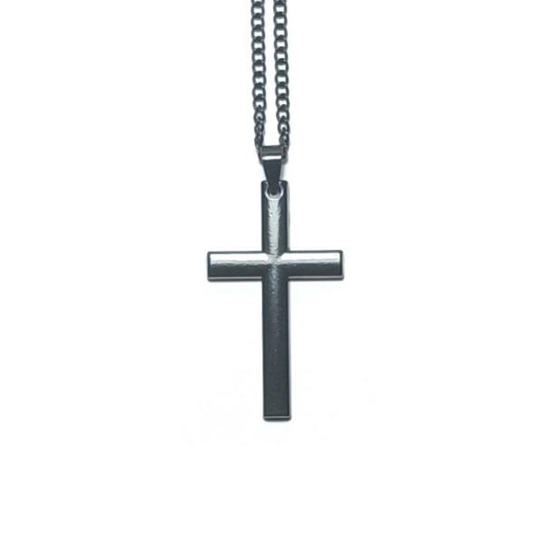 Simple Minimalist Stainless Steel Cross Pendant Necklace