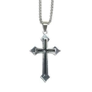 Simple Minimalist Stainless Steel Cross Pendant Necklace