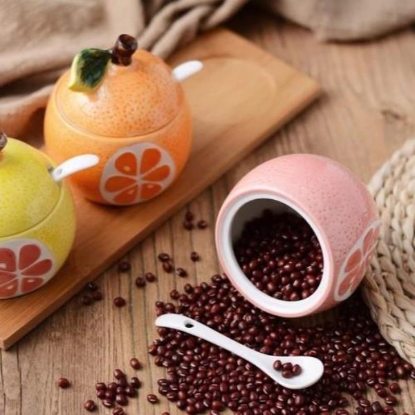 Fruit Sauce Ceramic Jar With Spoon