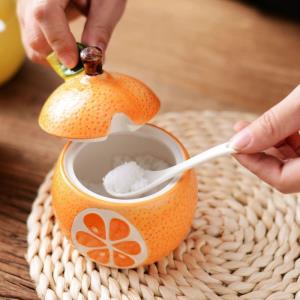 Fruit Sauce Ceramic Jar With Spoon