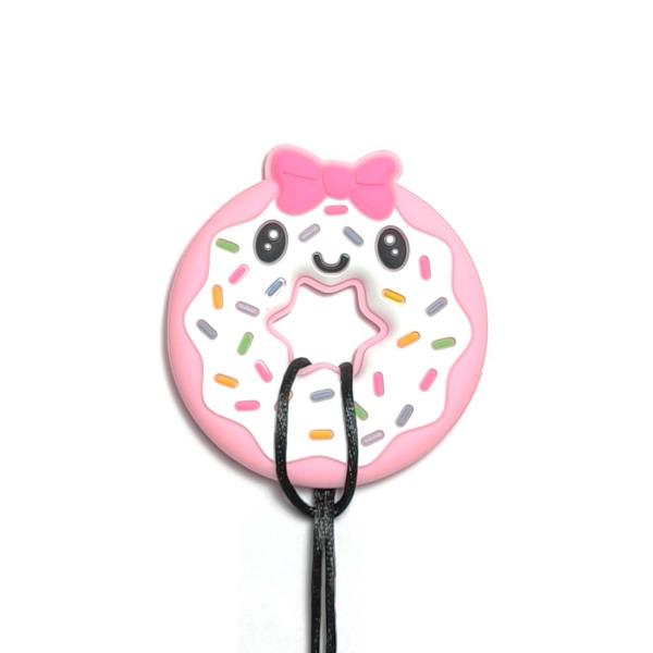 Kids Donut Pendant Oral Motor Sensory Chew Necklace