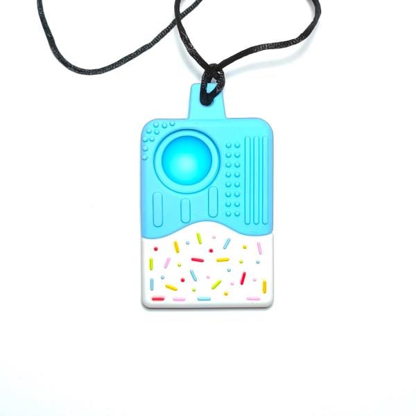 Kids Ice Cream Pendant Oral Motor Sensory Chew Necklace