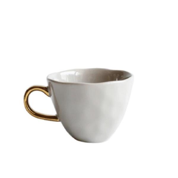 Strength Porcelain Gold Handle Ceramic Tea Cup