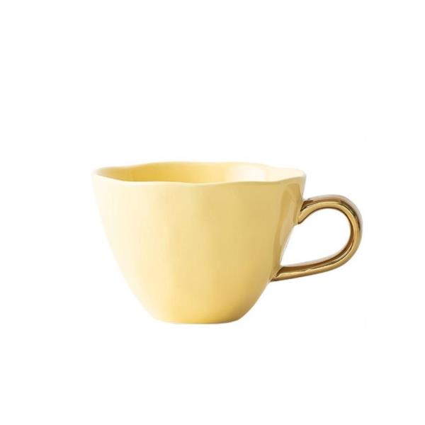 Strength Porcelain Gold Handle Ceramic Tea Cup