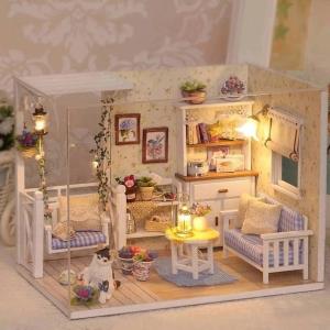 Cottage Garden DIY Wooden Handmade Miniature Dollhouse