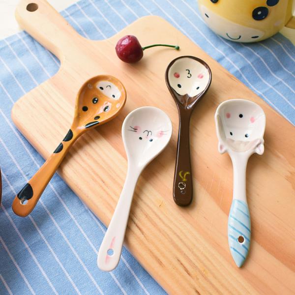 Cartoon Colourful Ceramic Spoon