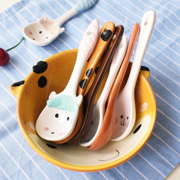 Cartoon Colourful Ceramic Spoon