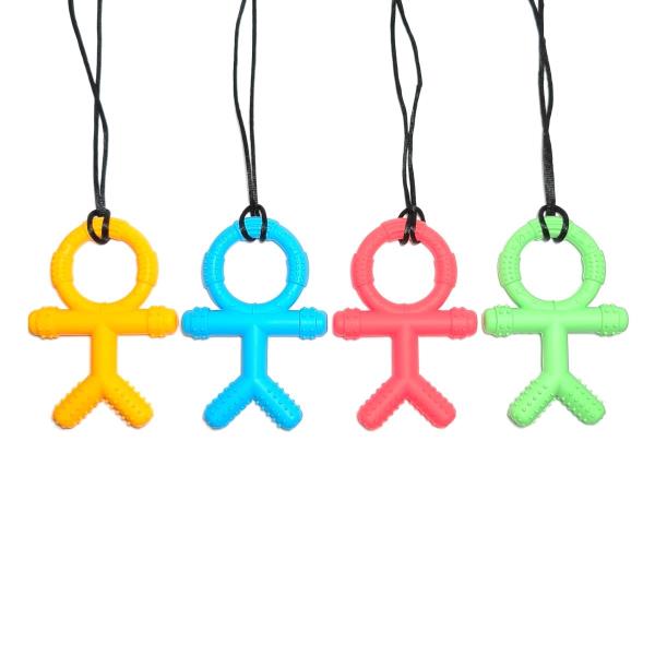 Children Stickman Oral Motor Sensory Chew Bite Necklace