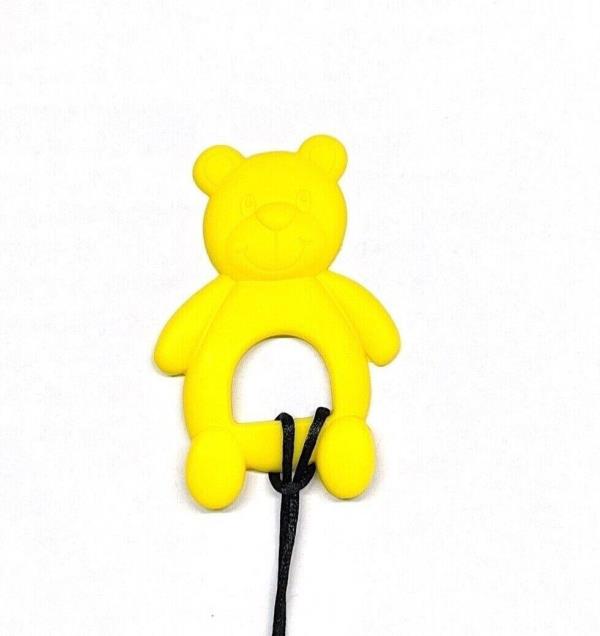 Kids Soft Bear Pendant Oral Motor Sensory Chew Necklace