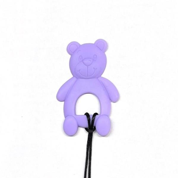 Kids Soft Bear Pendant Oral Motor Sensory Chew Necklace