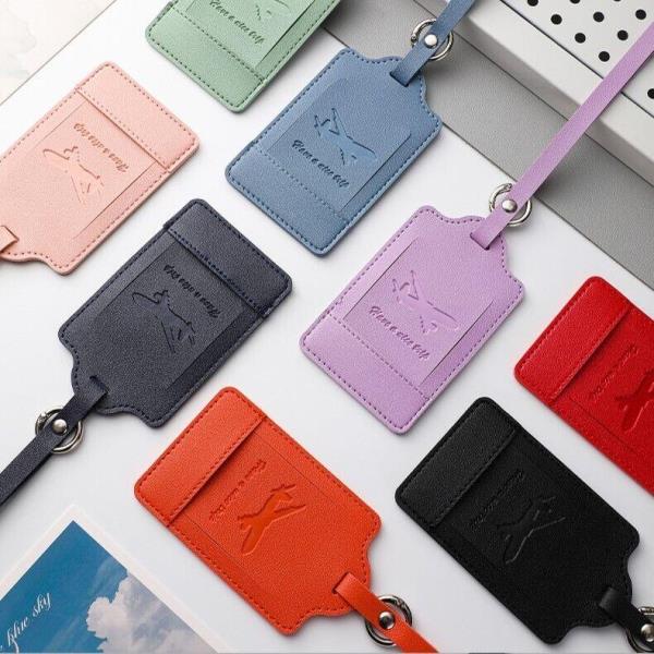 Travel Name Card Address Leather Bag Luggage Tag