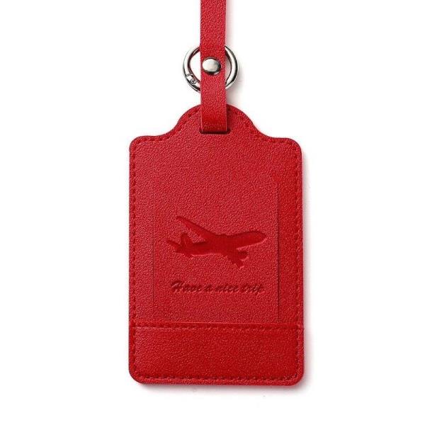 Travel Name Card Address Leather Bag Luggage Tag