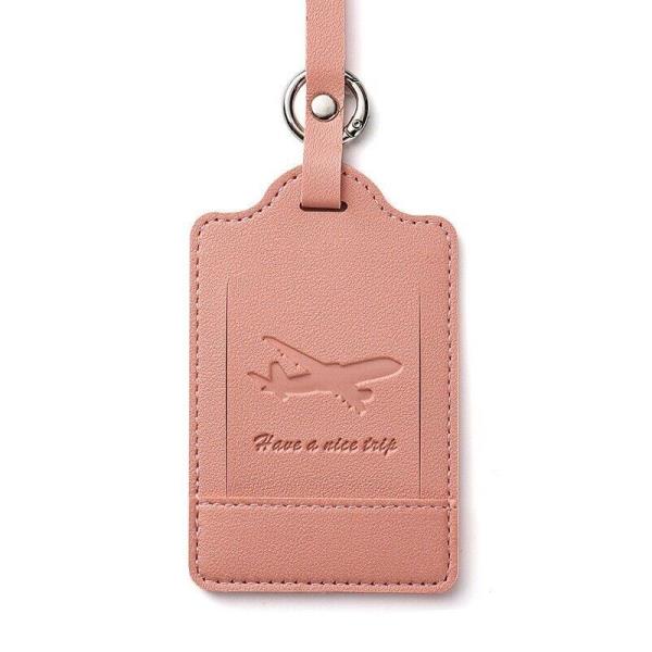 Travel Name Card Address Leather Bag Luggage Tag