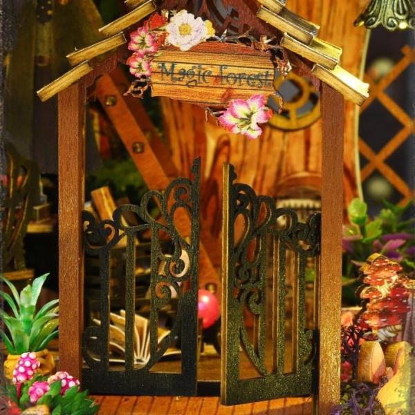 DIY Magic Forest LED Handcraft Music Miniature Dollhouse