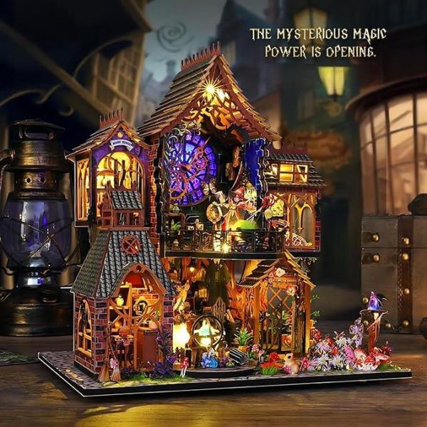 DIY Magic Forest LED Handcraft Music Miniature Dollhouse