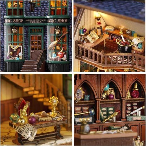 DIY Magic Wand Shop Creative Wooden Miniature Dollhouse