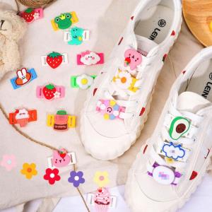 10 Cute Cartoon Pom Pom Sneaker Shoe Charms