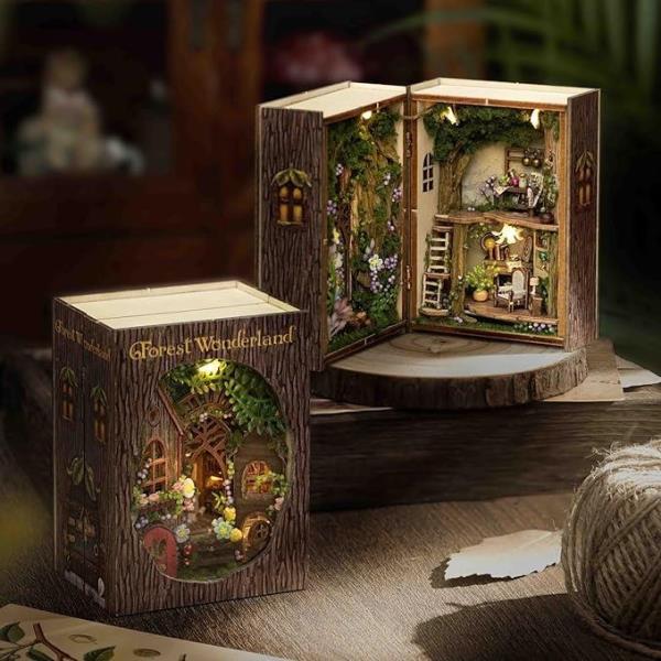 DIY Forest Wonderland LED Handmade Miniature Dollhouse