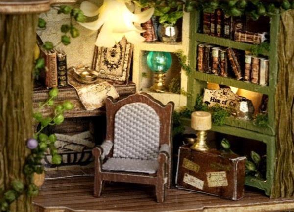 DIY Forest Wonderland LED Handmade Miniature Dollhouse