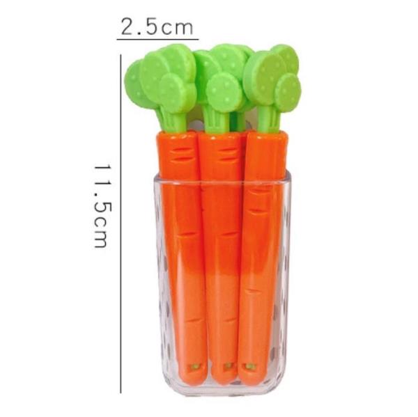 5 Carrot Seal Clips With Magnet Case