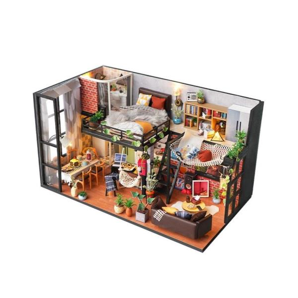 Literary Utopia DIY Wooden LED Music Miniature Dollhouse