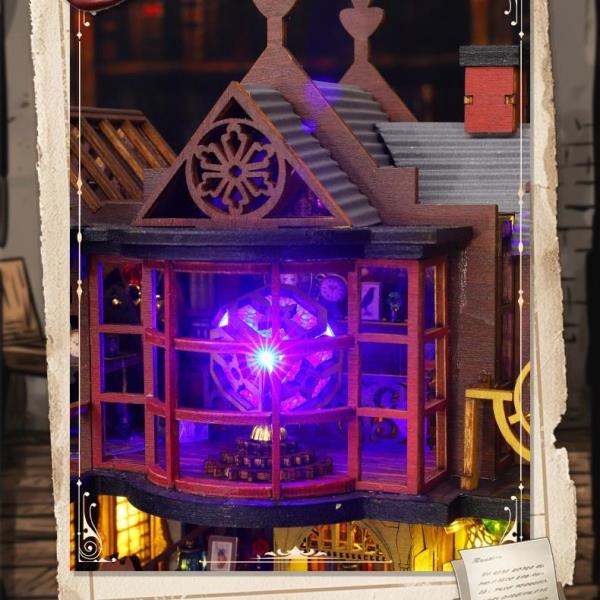 DIY Magic Treasure House LED Handmade Miniature Dollhouse