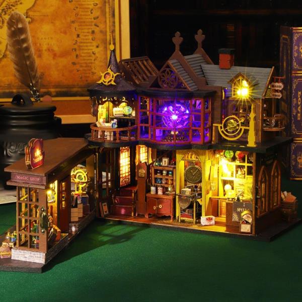 DIY Magic Treasure House LED Handmade Miniature Dollhouse