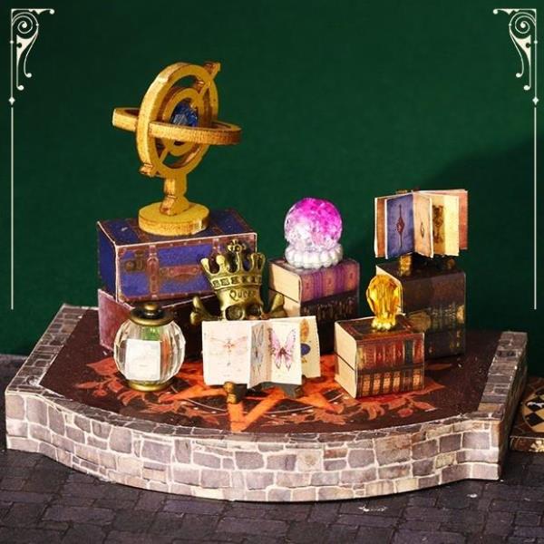 DIY Magic Treasure House LED Handmade Miniature Dollhouse