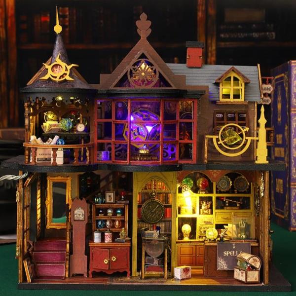 DIY Magic Treasure House LED Handmade Miniature Dollhouse