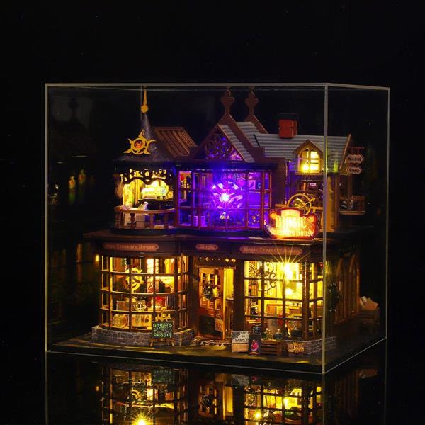 DIY Magic Treasure House LED Handmade Miniature Dollhouse