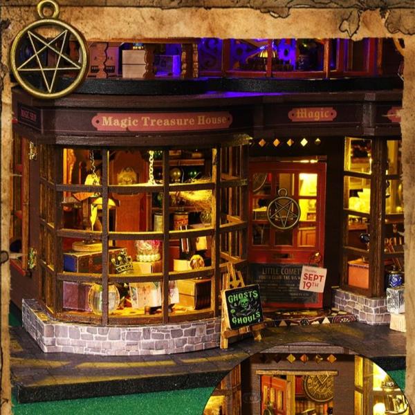 DIY Magic Treasure House LED Handmade Miniature Dollhouse