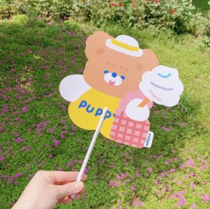 Cartoon Flower Foldable Handhold Fan