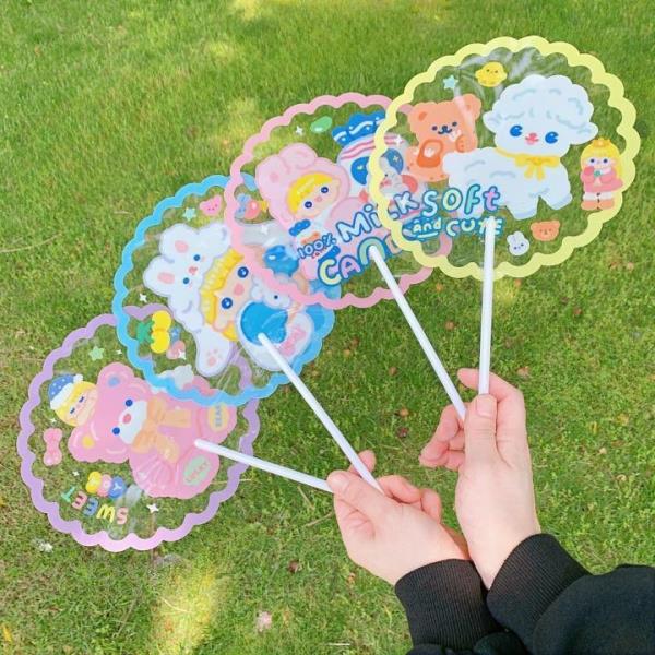 Cartoon Flower Foldable Handhold Fan