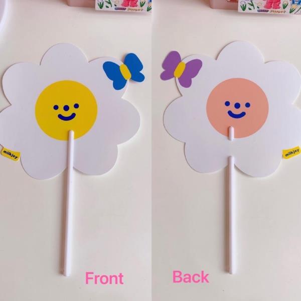 Cartoon Flower Foldable Handhold Fan