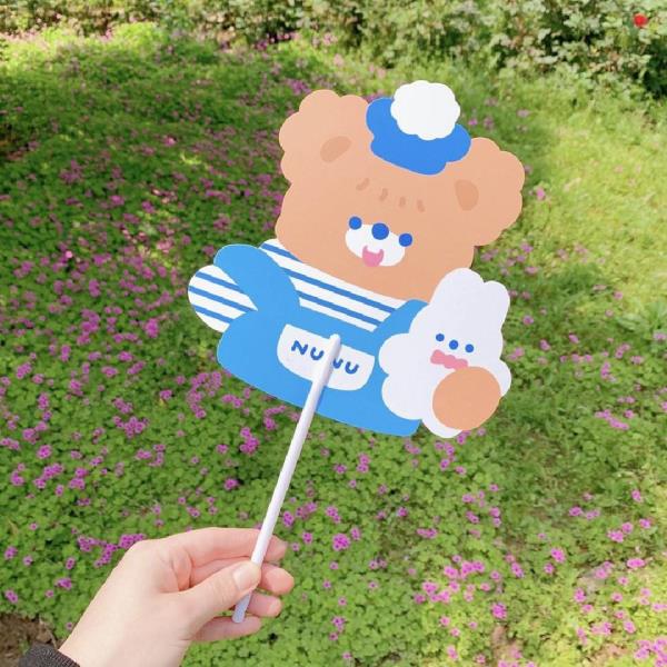 Cartoon Flower Foldable Handhold Fan