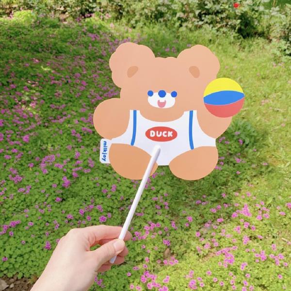 Cartoon Flower Foldable Handhold Fan