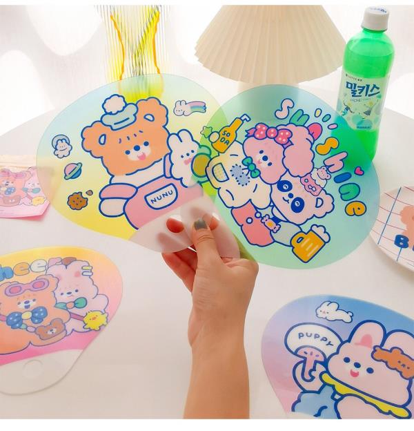  Cartoon Bear Handhold Fan