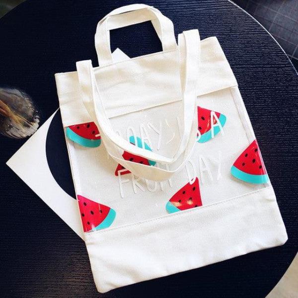 Cute Fruit Canvas Tote Bag