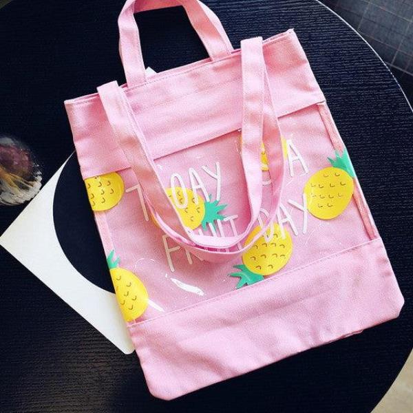 Cute Fruit Canvas Tote Bag